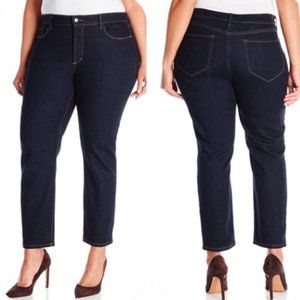 NYDJ Ira Relaxed Ankle Jeans Dark Wash